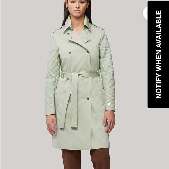 NWT Anthropologie Soia + Kyo “Kya” Trench Coat in Sage Size XXL - Picture 3 of 15